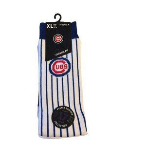 PKWY CUBS Men's XL 13-16 Crew Socks Classic Fit #17 Striped